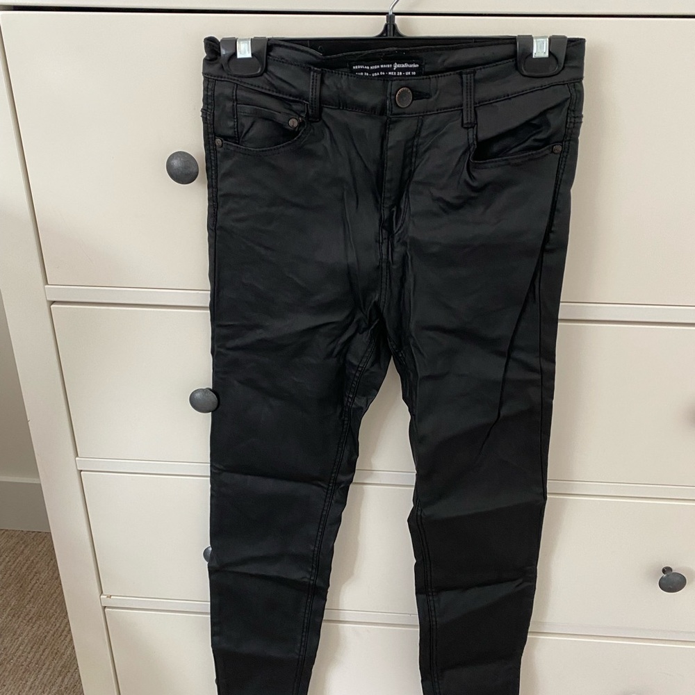 Leather pants, size 6 USA, Stradivarius